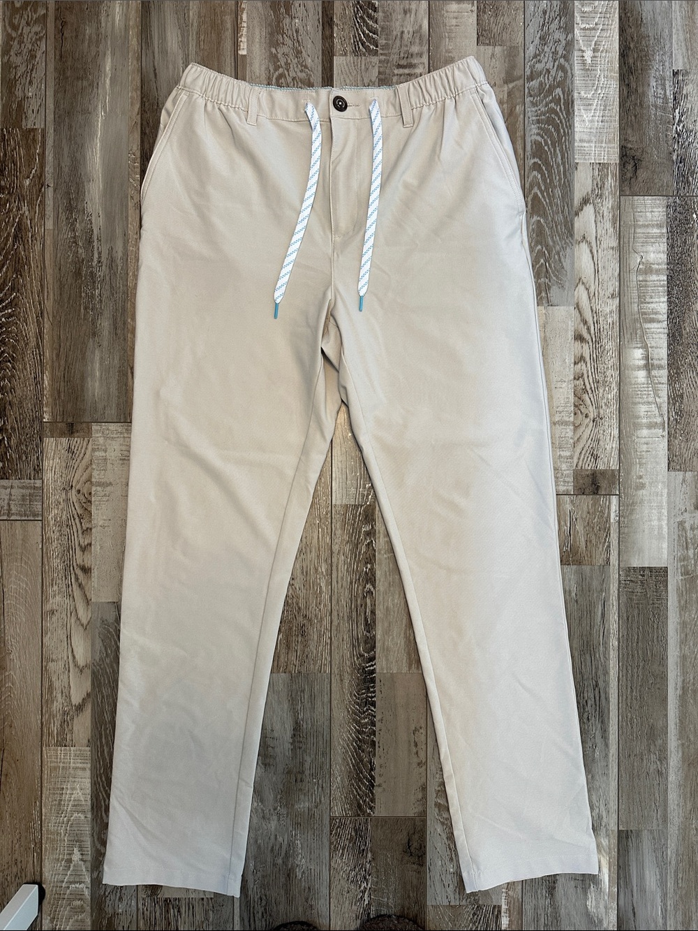 chubbies Men's Beige Drawstring Everywhere Pants